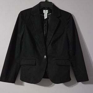 Worthington Classic Black Blazer Single Buttom Size 6P